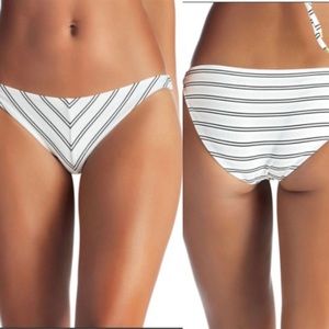 Vitamin A Tulum Striped Hipster Bikini Bottom -NWT